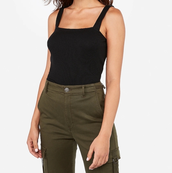 Express Ribbed Square Neck Tank NWT - Picture 3 of 4